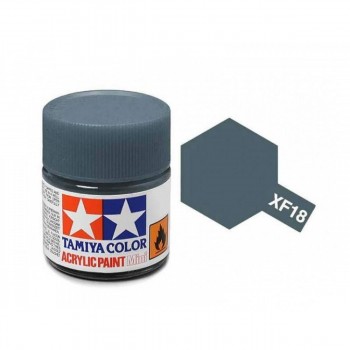 TAMIYA XF-18 MEDIUM BLUE - ACRYLIC PAINT MINI (FLAT) 10ML